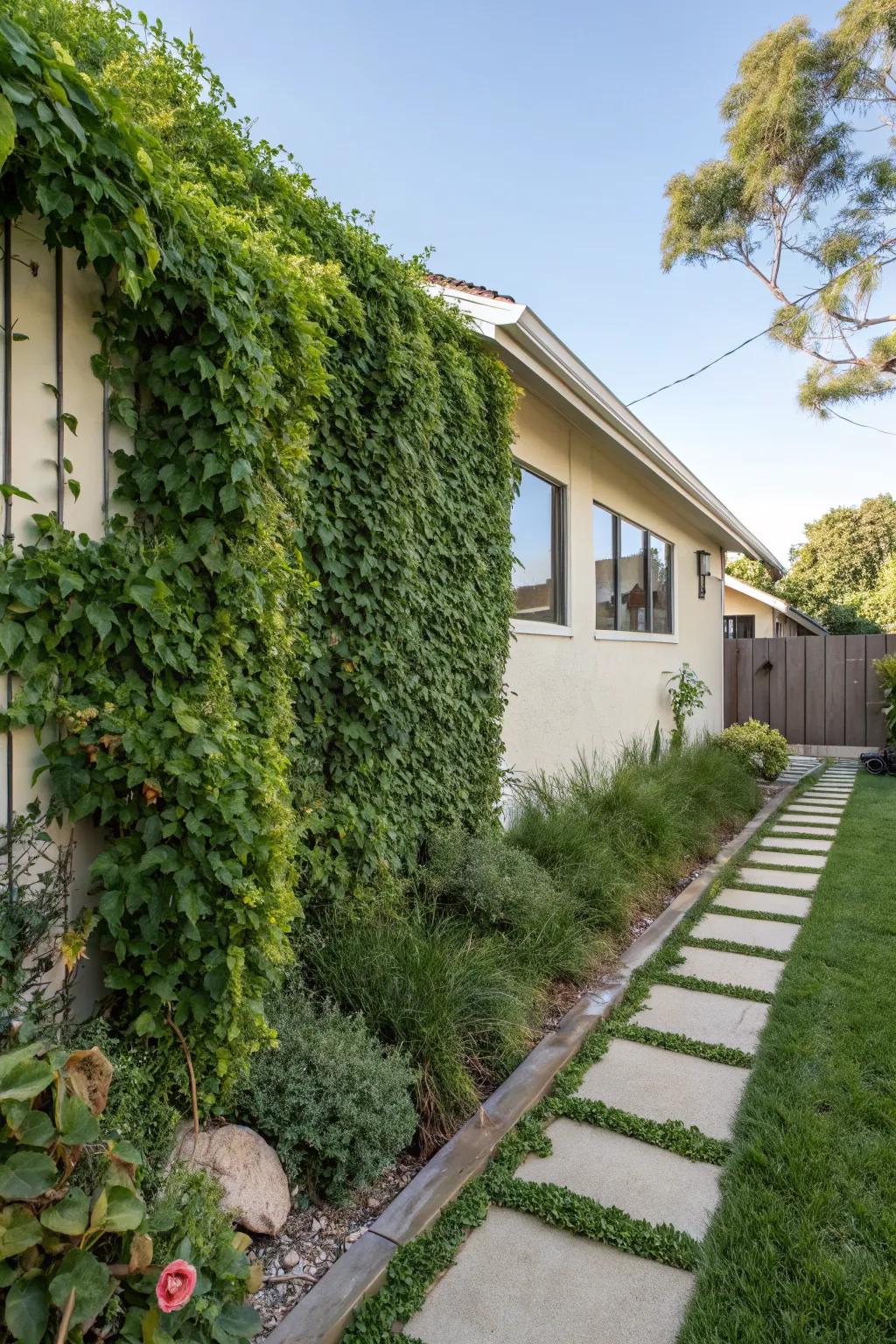 Maximize space with vertical gardening.