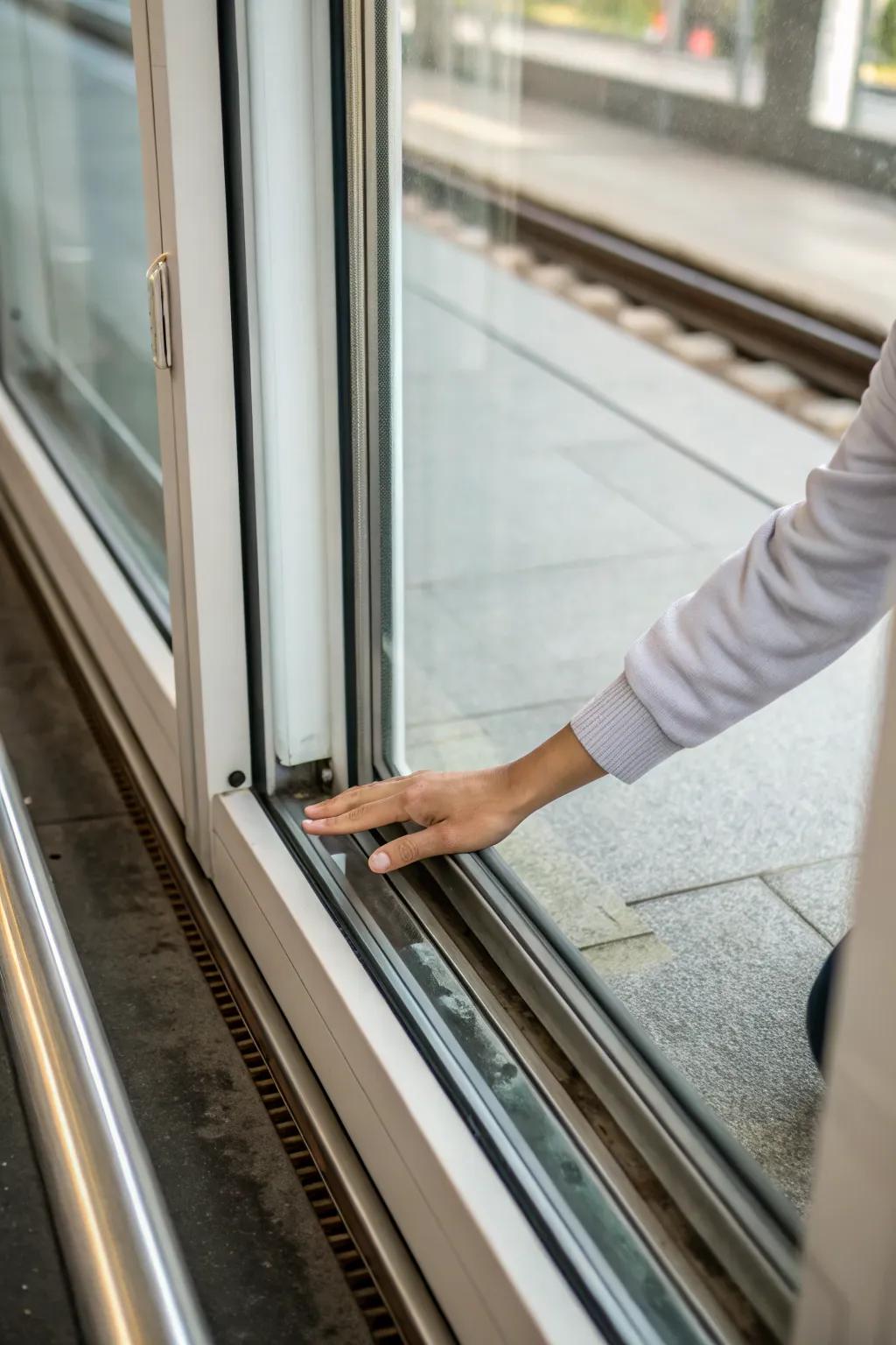 Effortless sliding mechanism for functional elegance.