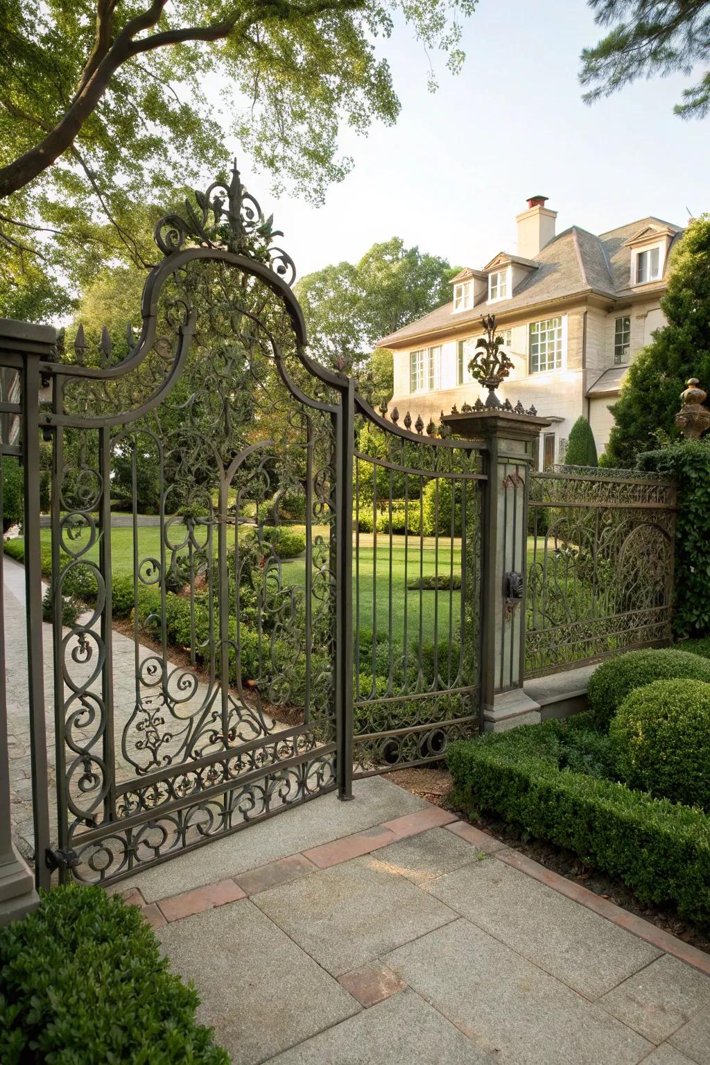 Intricate designs for a standout sliding gate