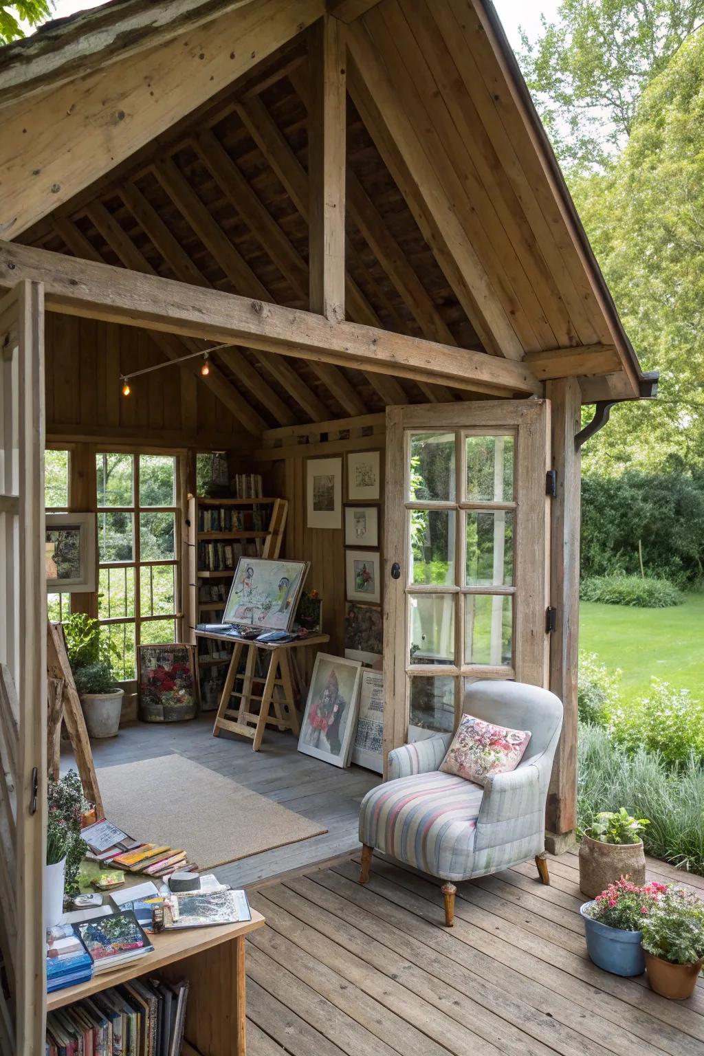A multipurpose barn studio ready for creativity and inspiration.
