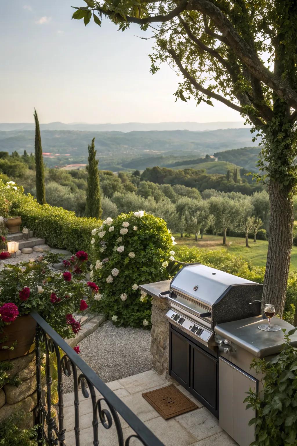 Enjoy breathtaking views while you grill in style.