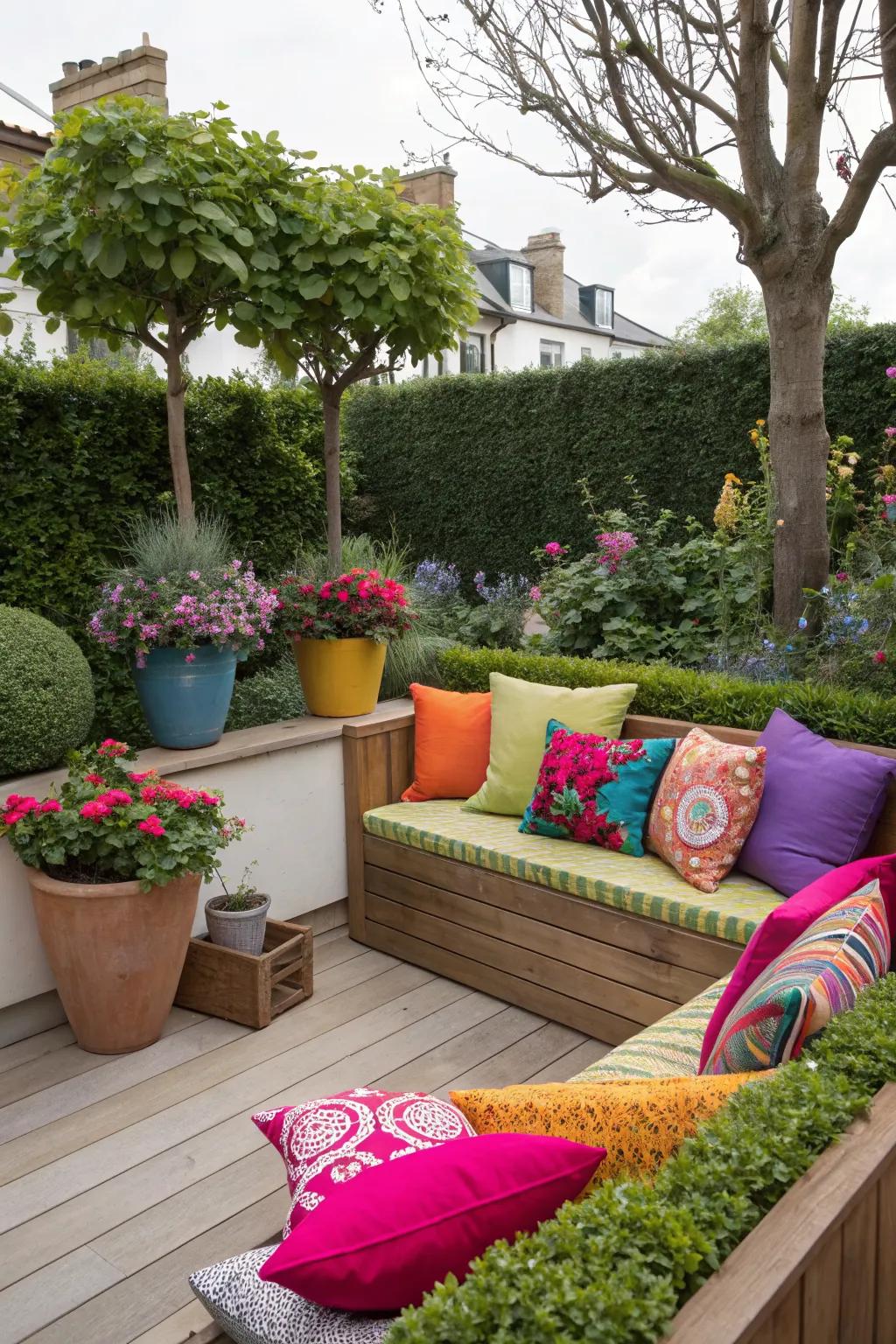 Decorative elements add personality to your outdoor space.