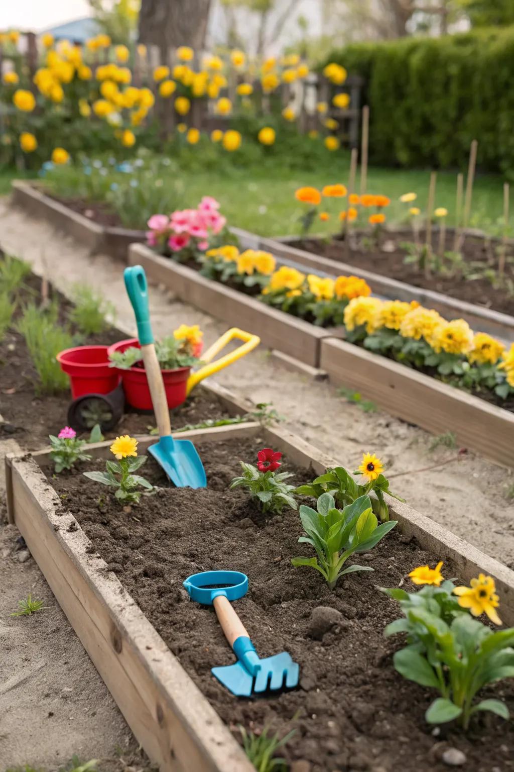 Gardening introduces kids to the wonders of nature.