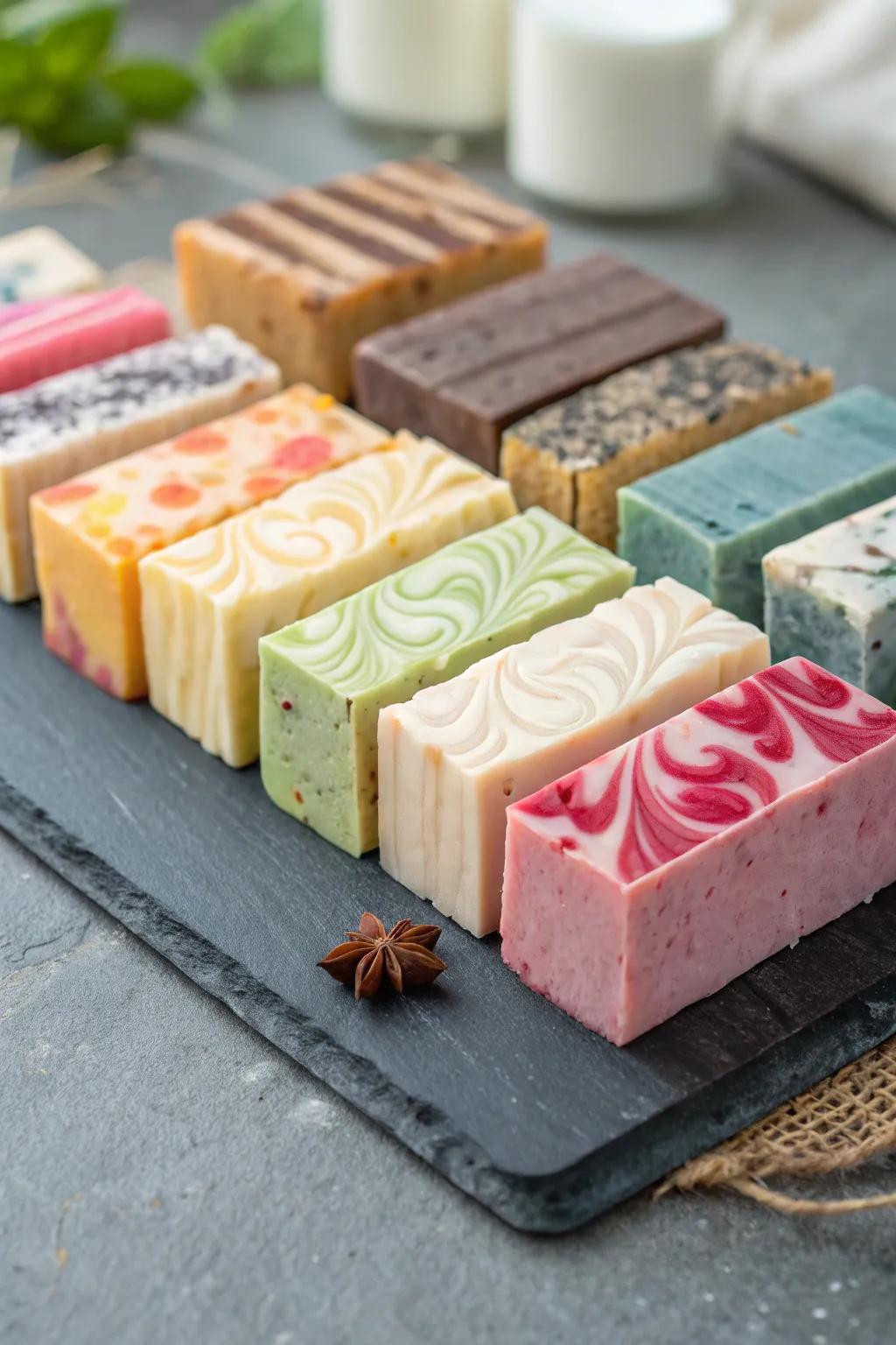 Artisan soaps that add a touch of luxury to any bathroom.