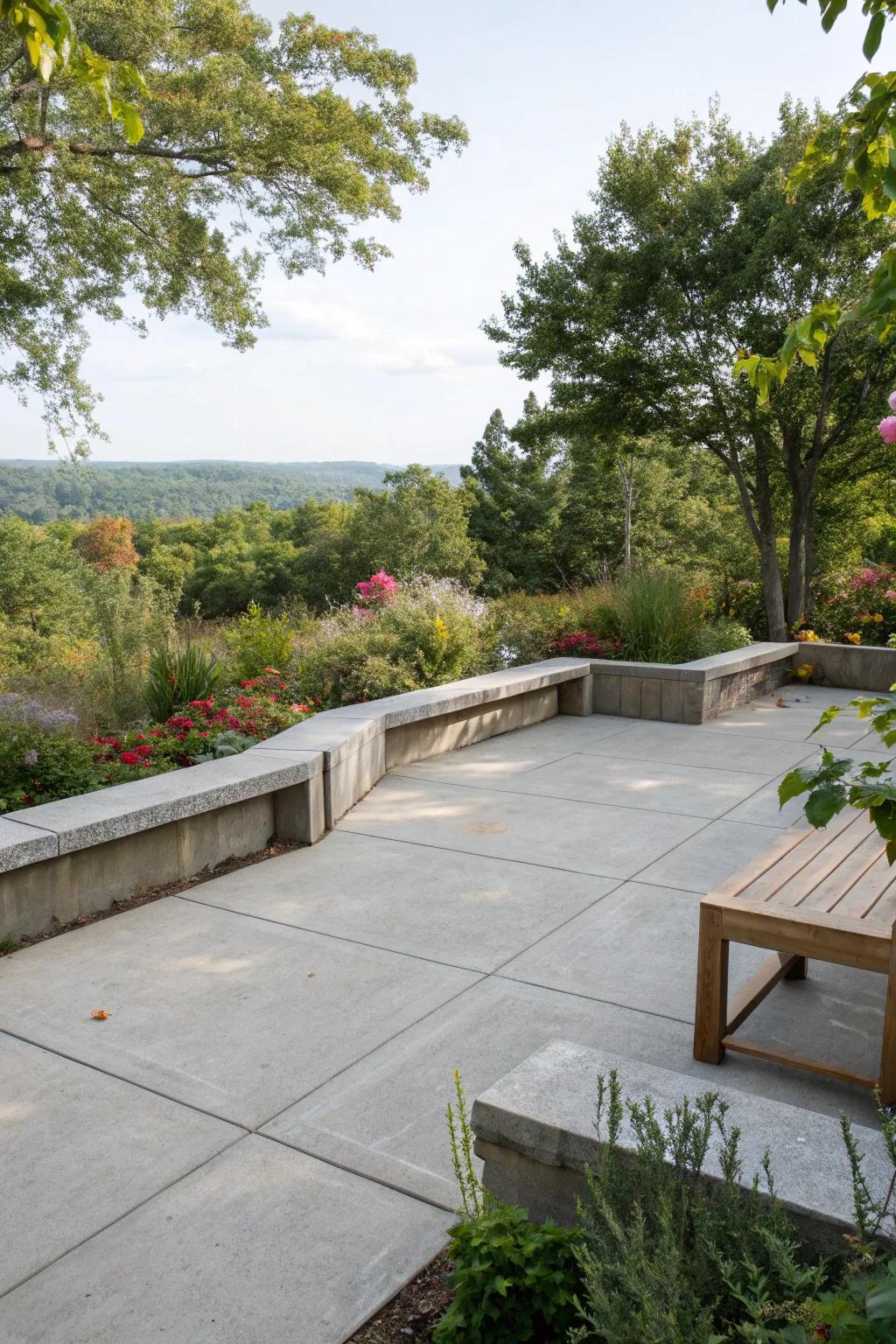 Integrated seating areas offer a seamless and functional design.
