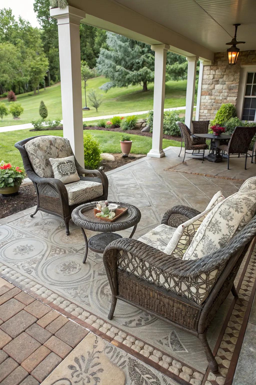 Customize your porch with a blend of textures.