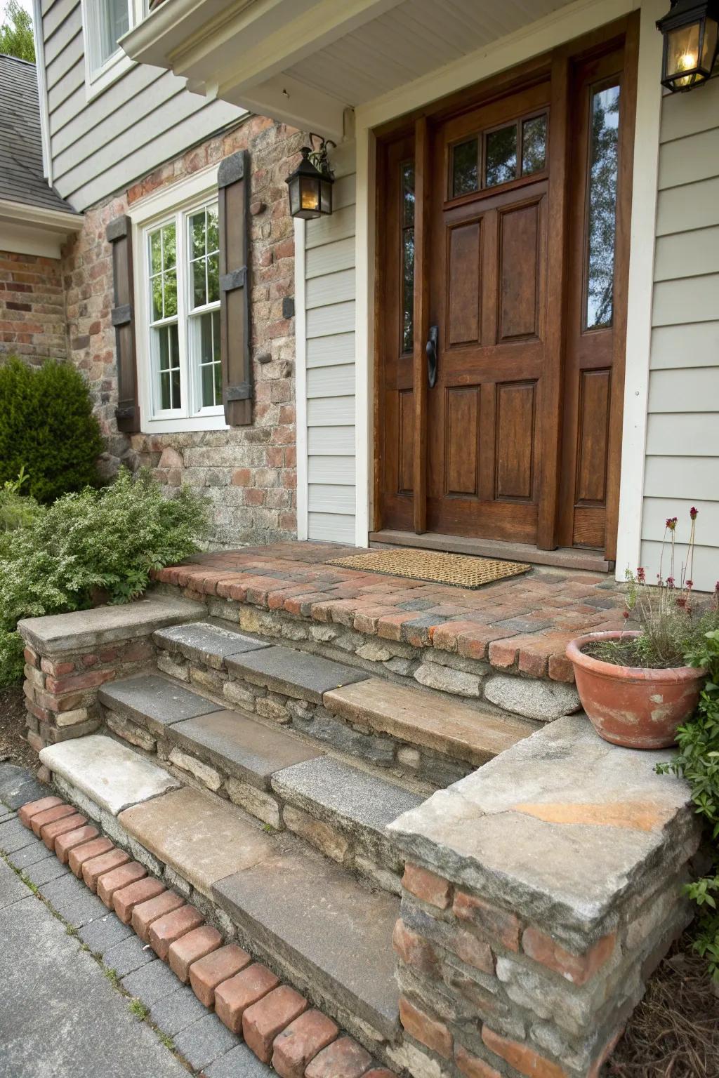 A mix of materials for texture and character