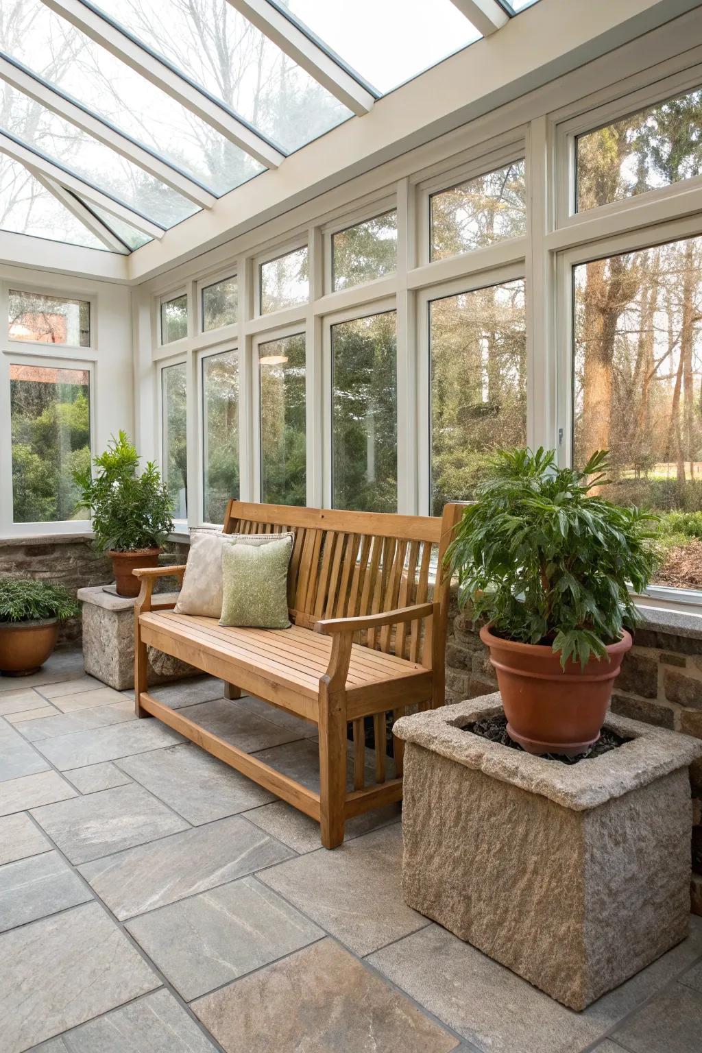 Merge indoor comfort with outdoor elements.