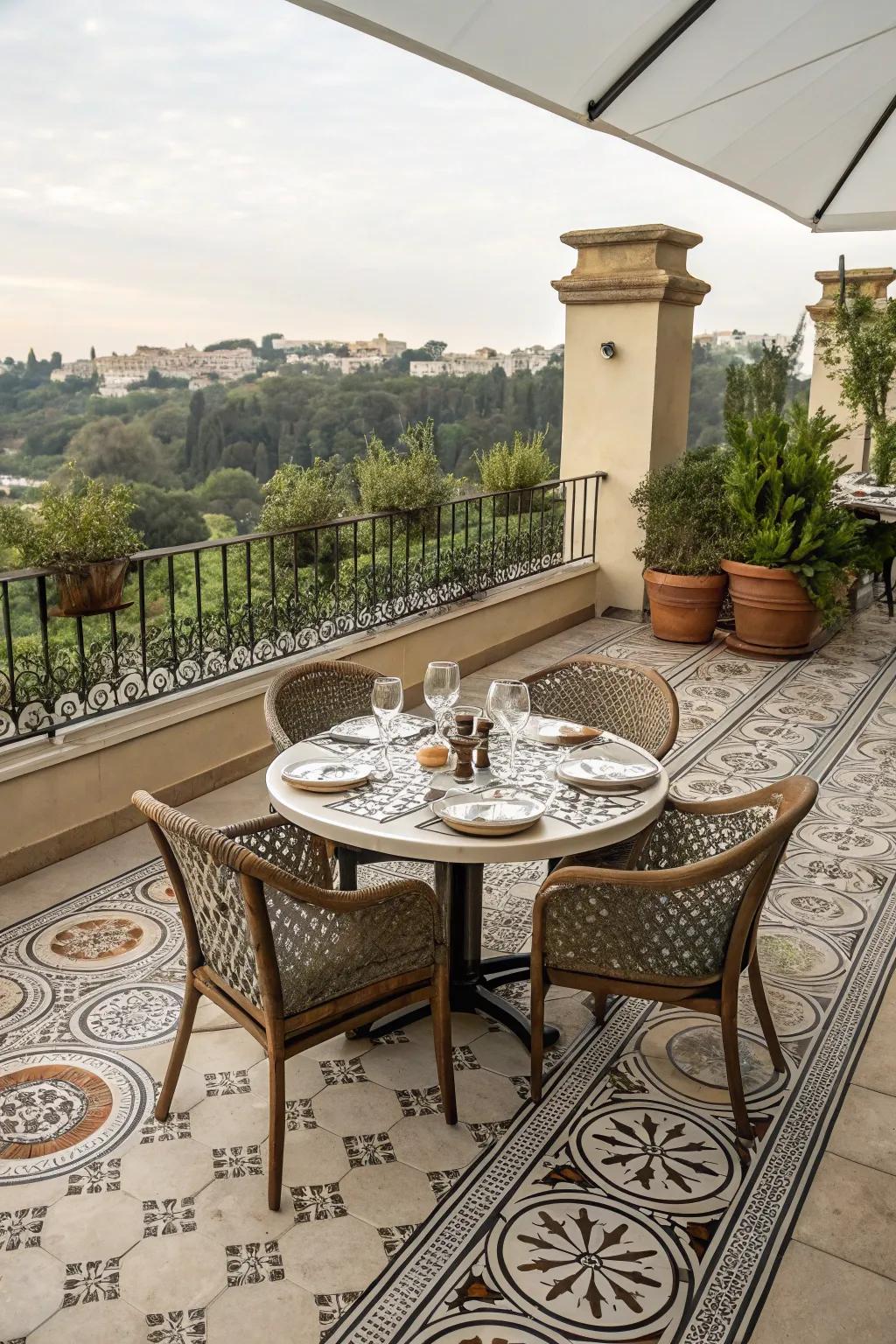 Turn meals into special occasions with elegant dining tiles.