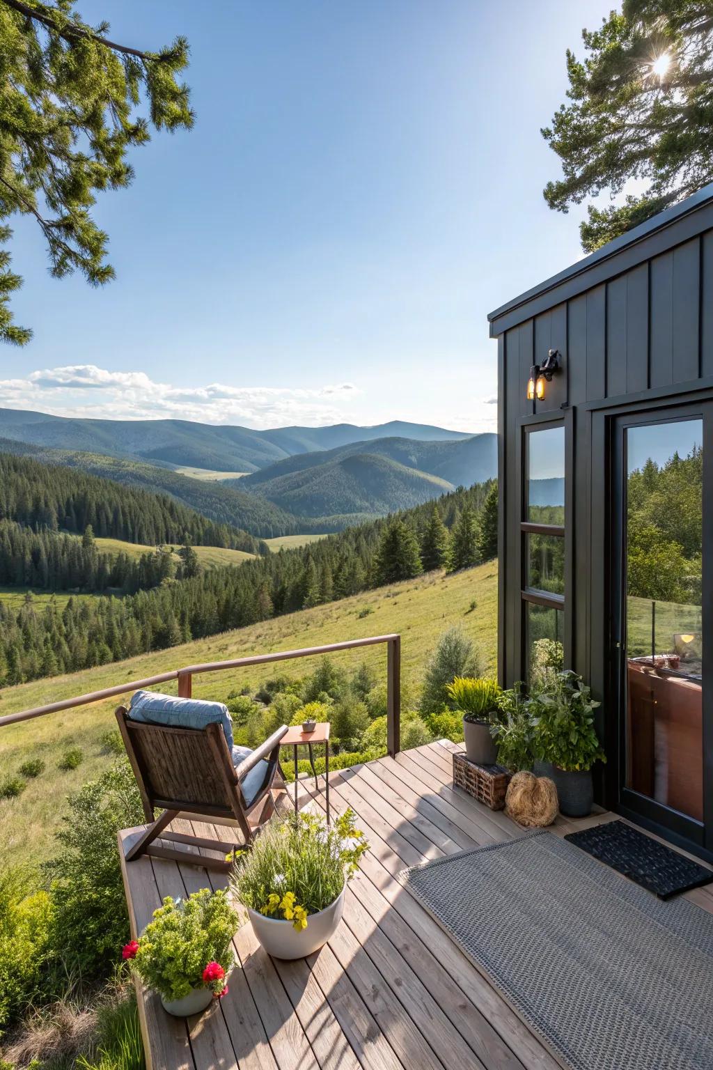 Open views from the deck bring the beauty of nature right to your doorstep.