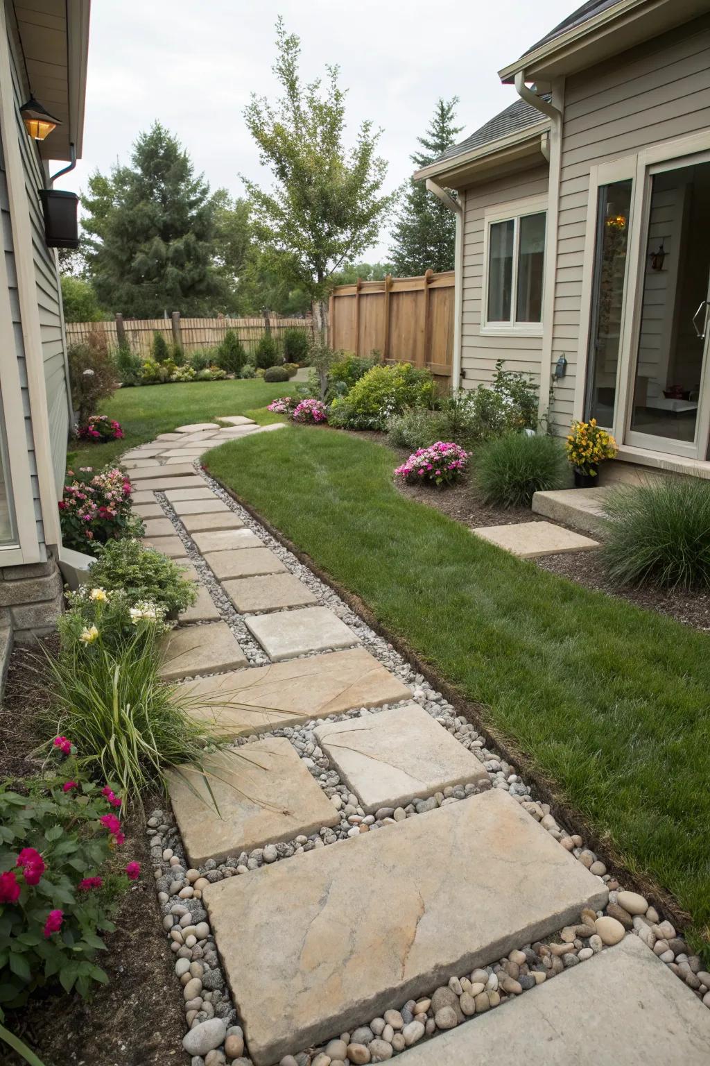 Define your space with stylish paver pathways.