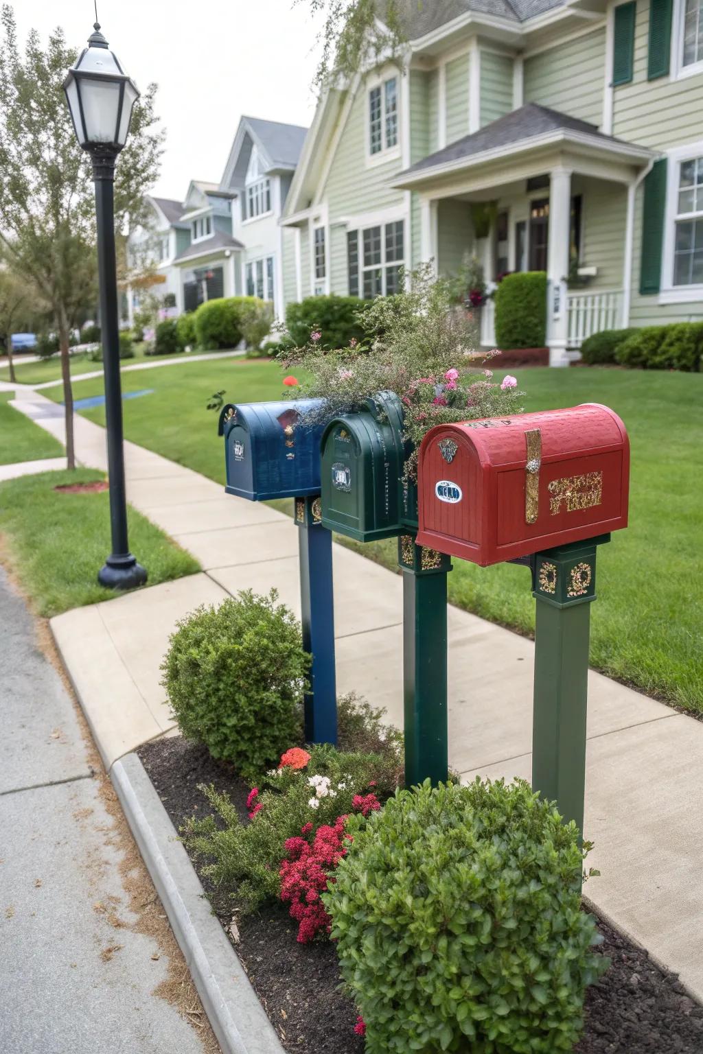 Personal touches with custom engravings make your mailbox truly yours.