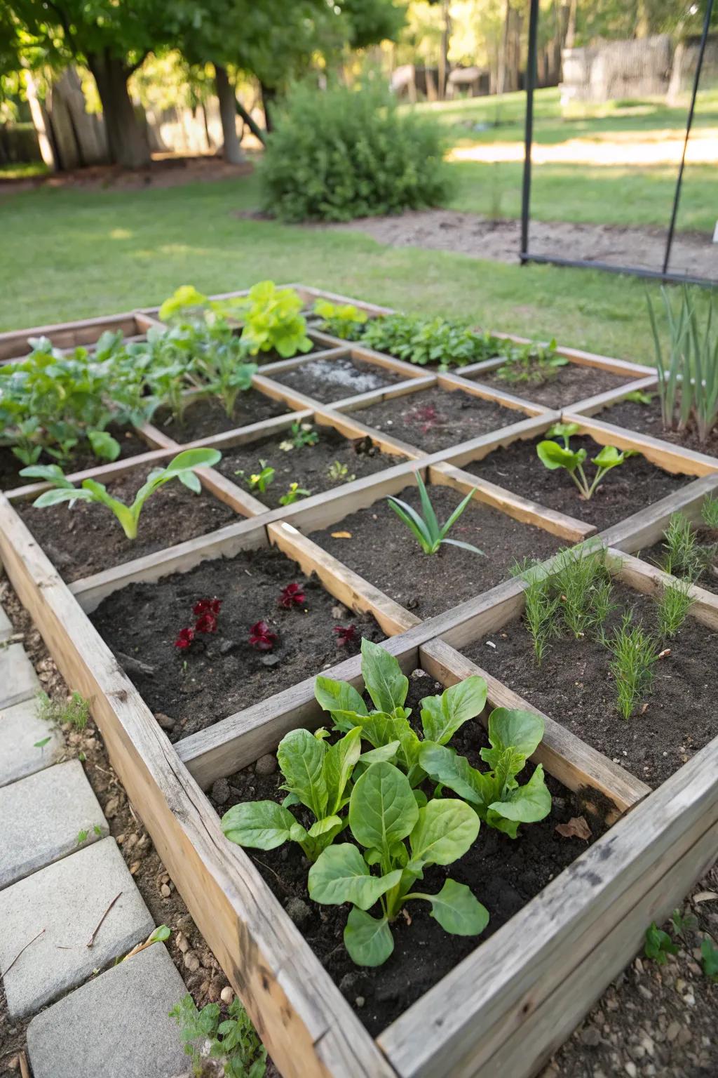 Square foot gardening: a methodical approach to small spaces.