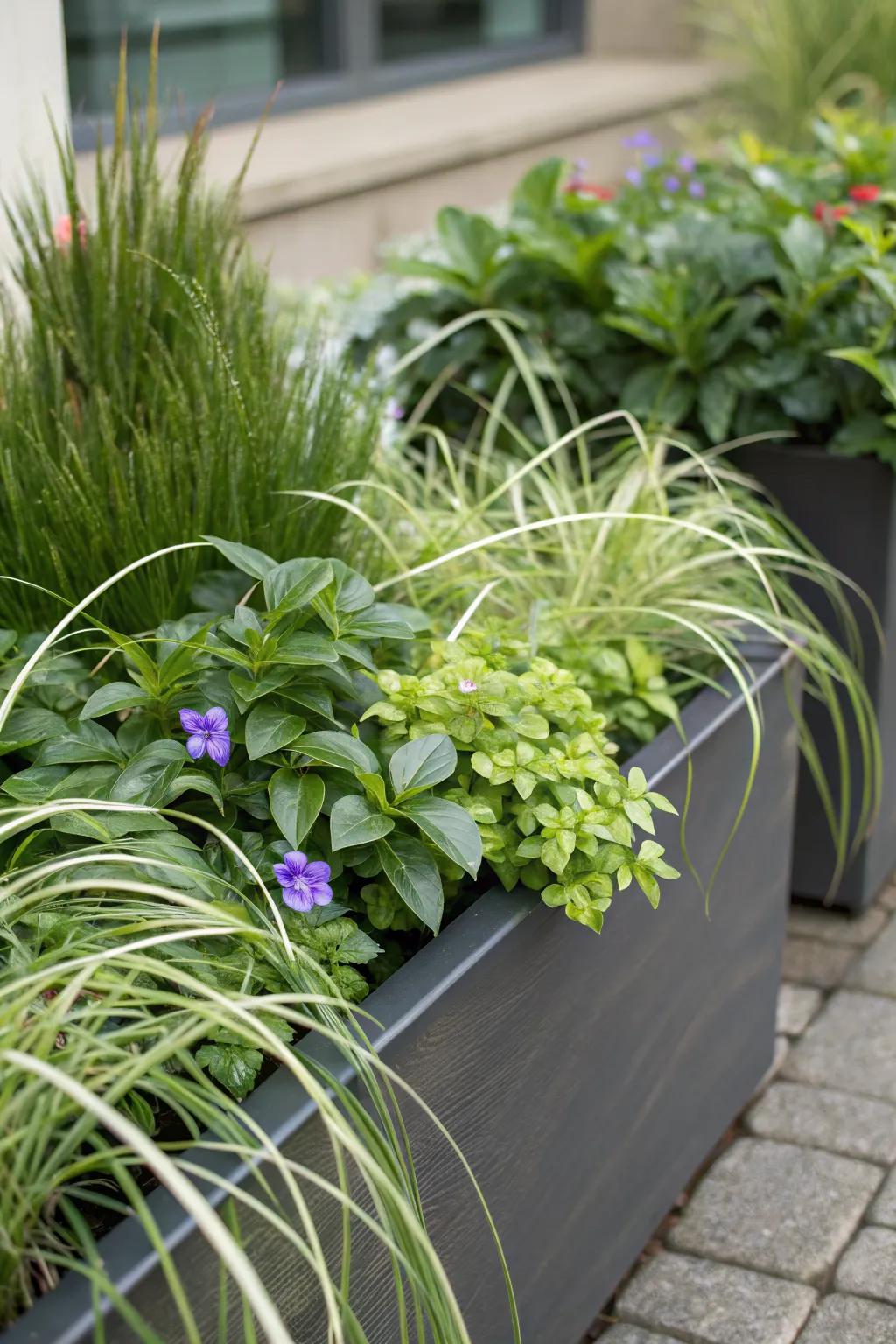 Add dimension with layered planting.