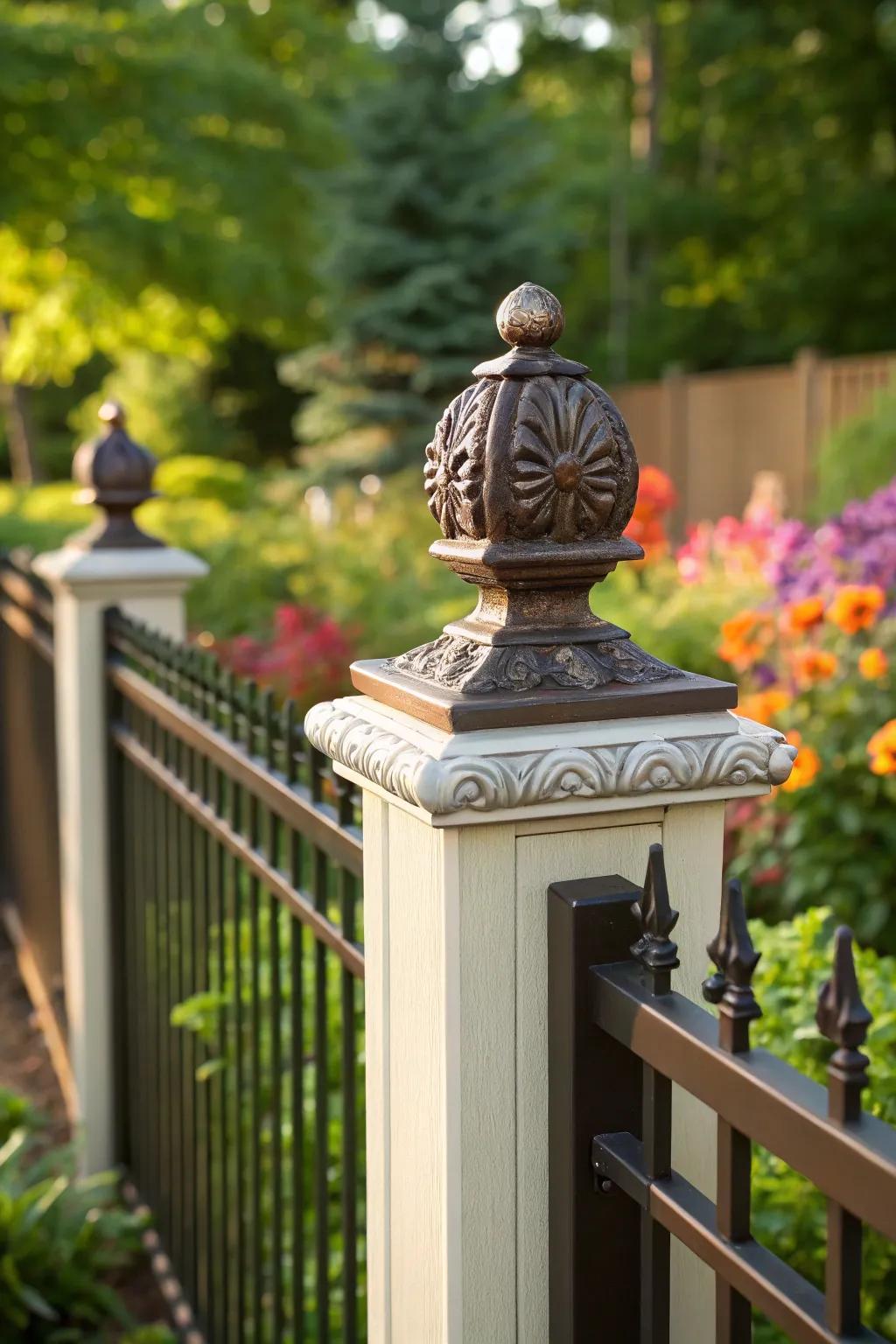 Complete your fence design with stylish post caps.