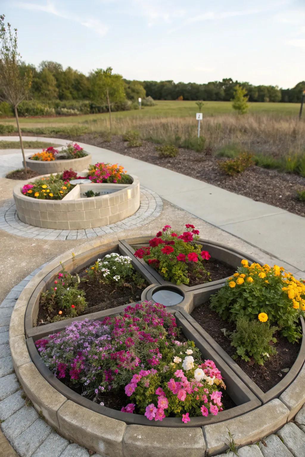 Planter covers turn your well pit into a vibrant garden centerpiece.
