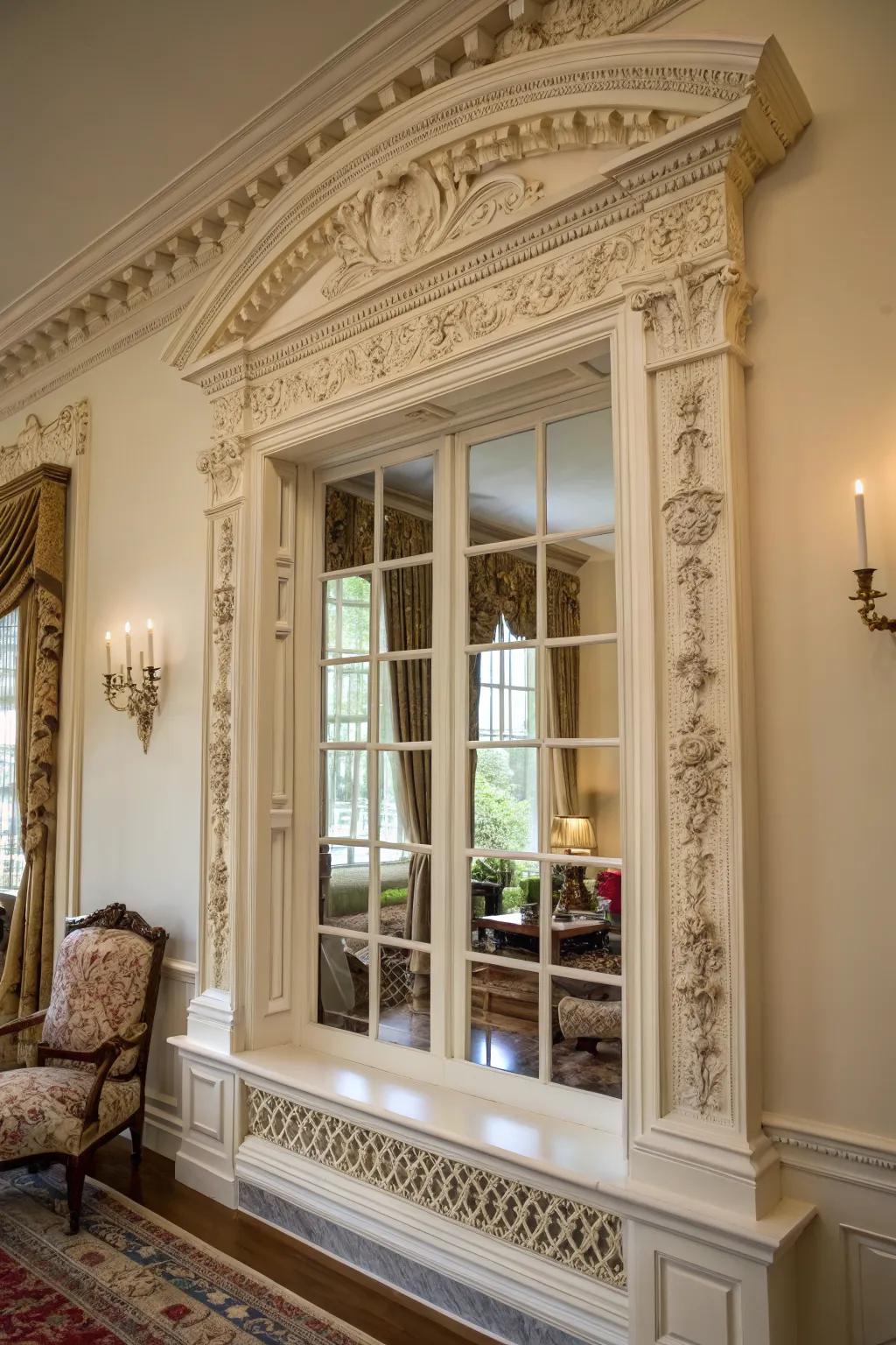 Colonial trim adds historical charm to any home.