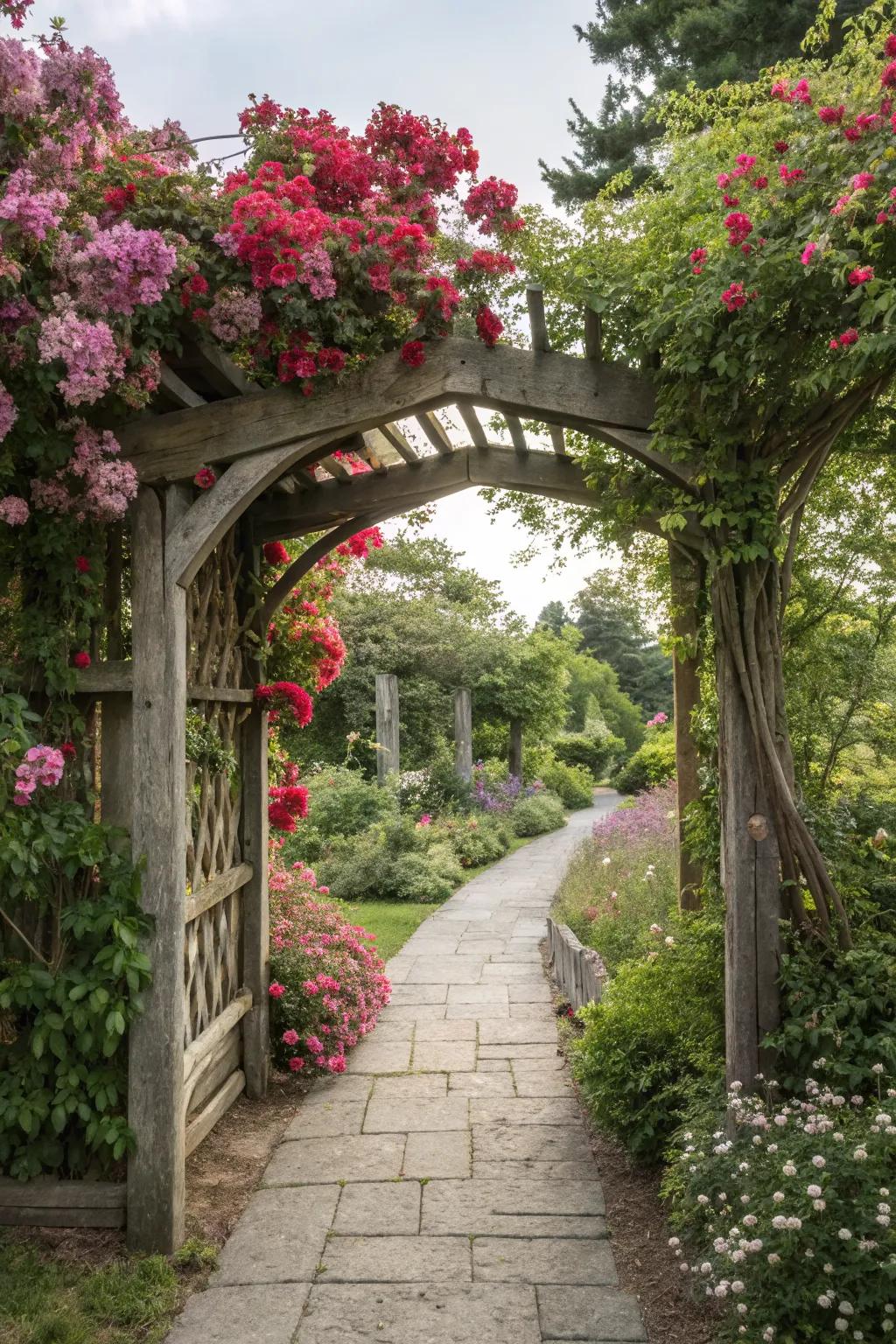 Garden entrances invite you into a world of natural beauty.