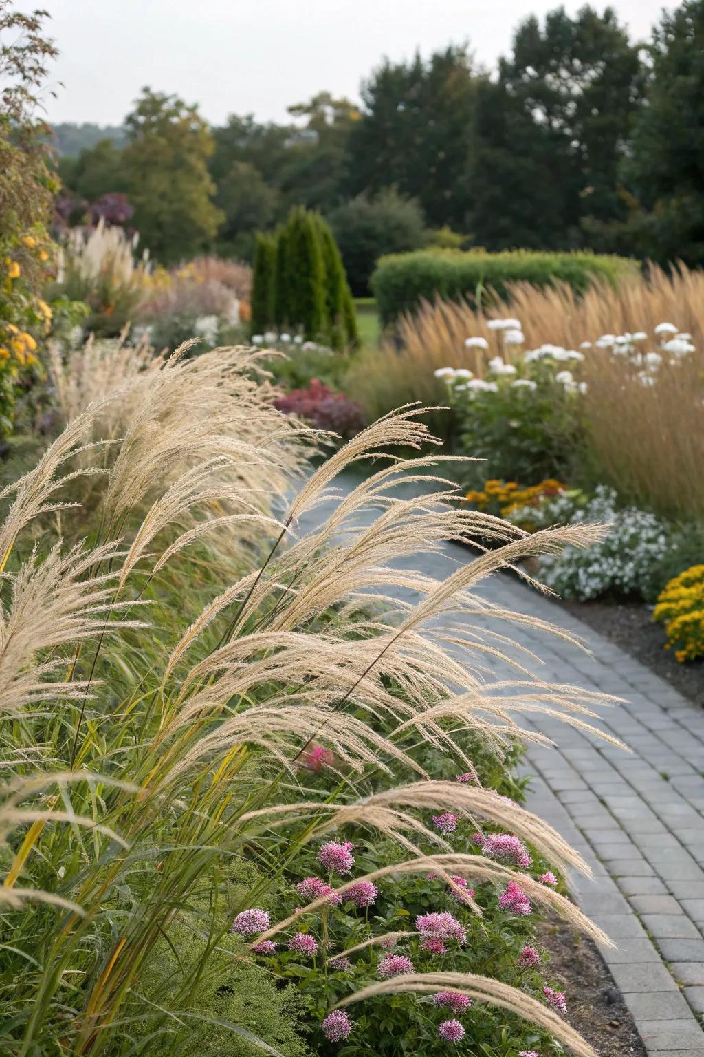 Ornamental grasses add texture and elegance to gardens.