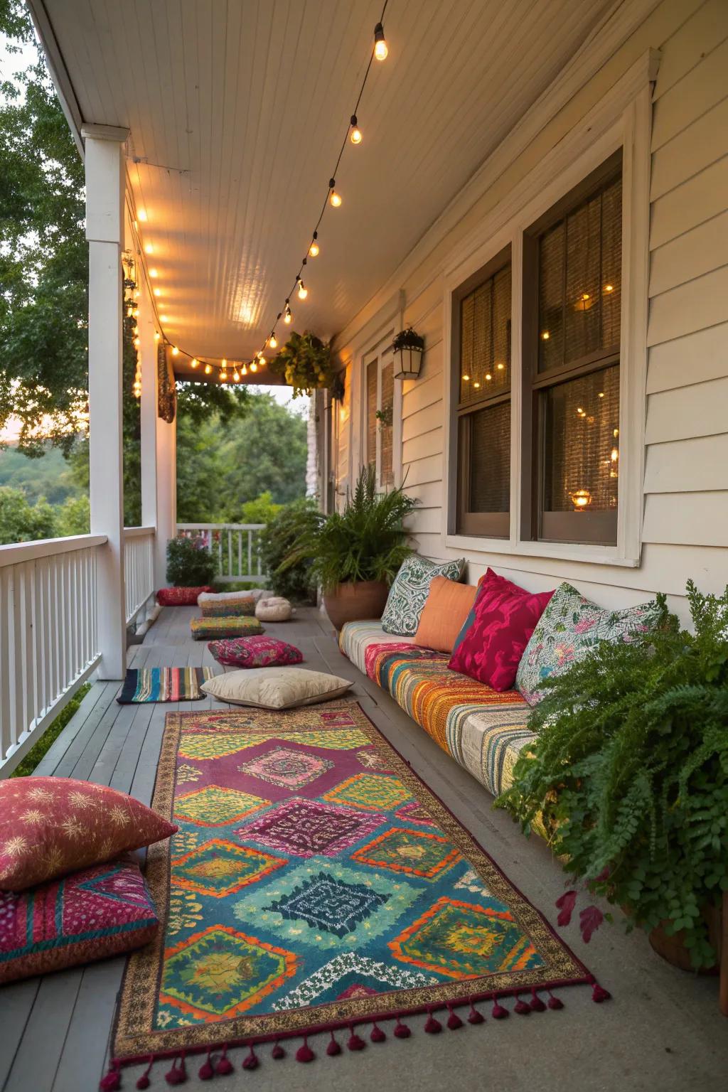 Decorative accents bring style and comfort to your porch.