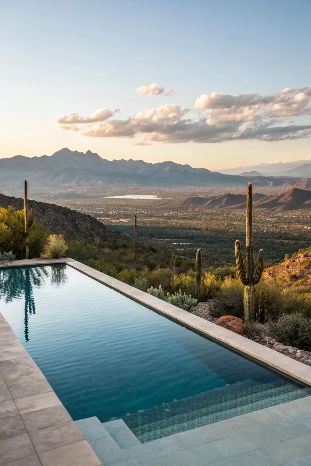 Infinity pools create an illusion of endless water, perfect for scenic landscapes.