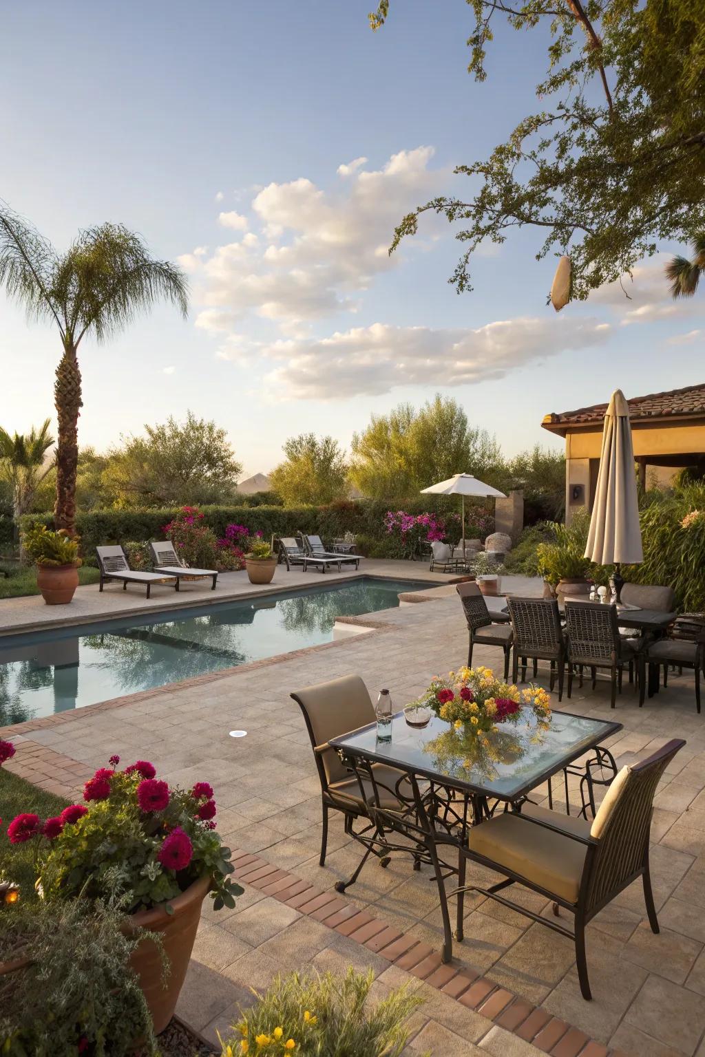 Smart layouts make pool areas versatile and inviting.