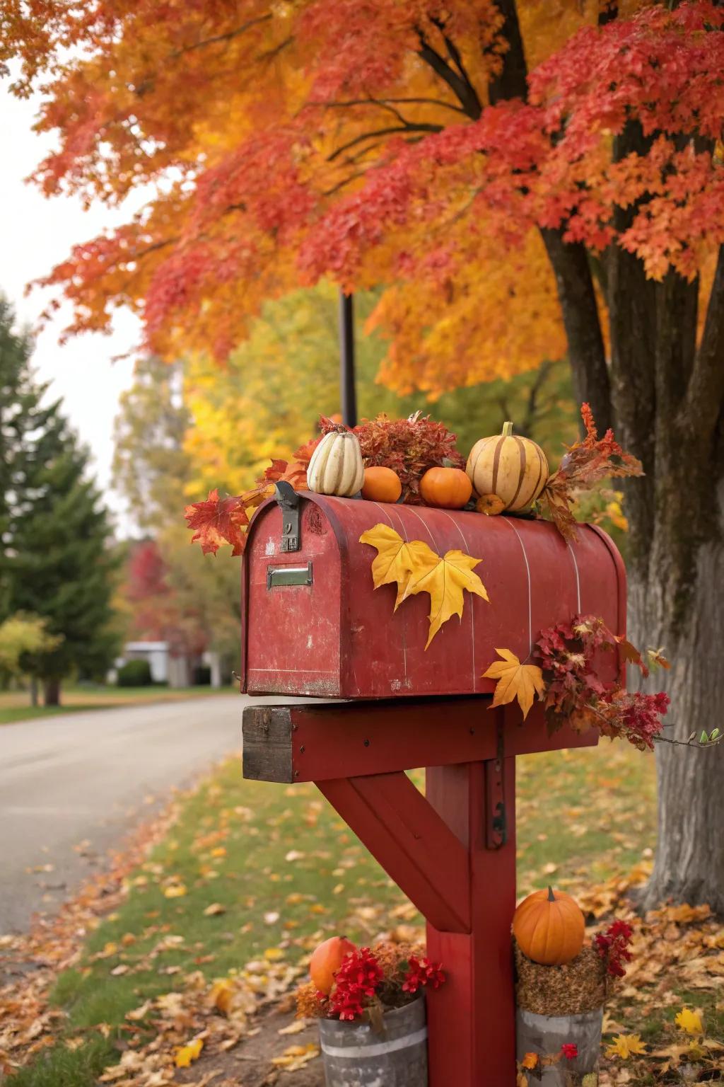 Seasonal decor brings festive cheer to your mailbox.