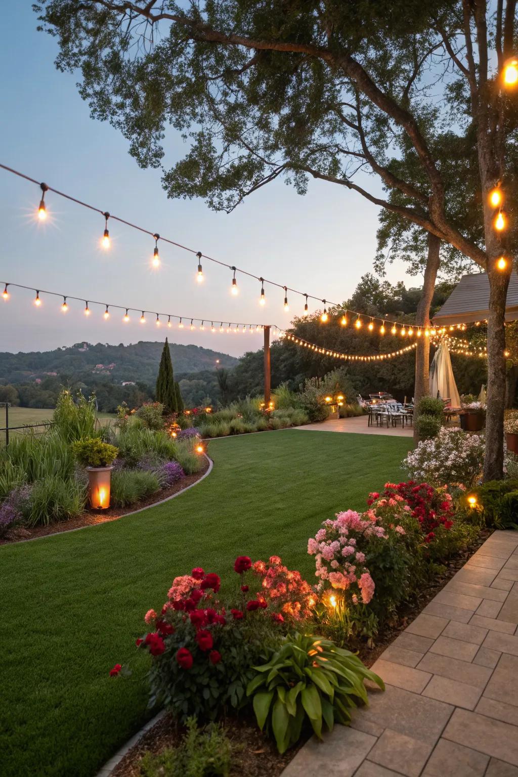 Lighting that transforms your garden at night.