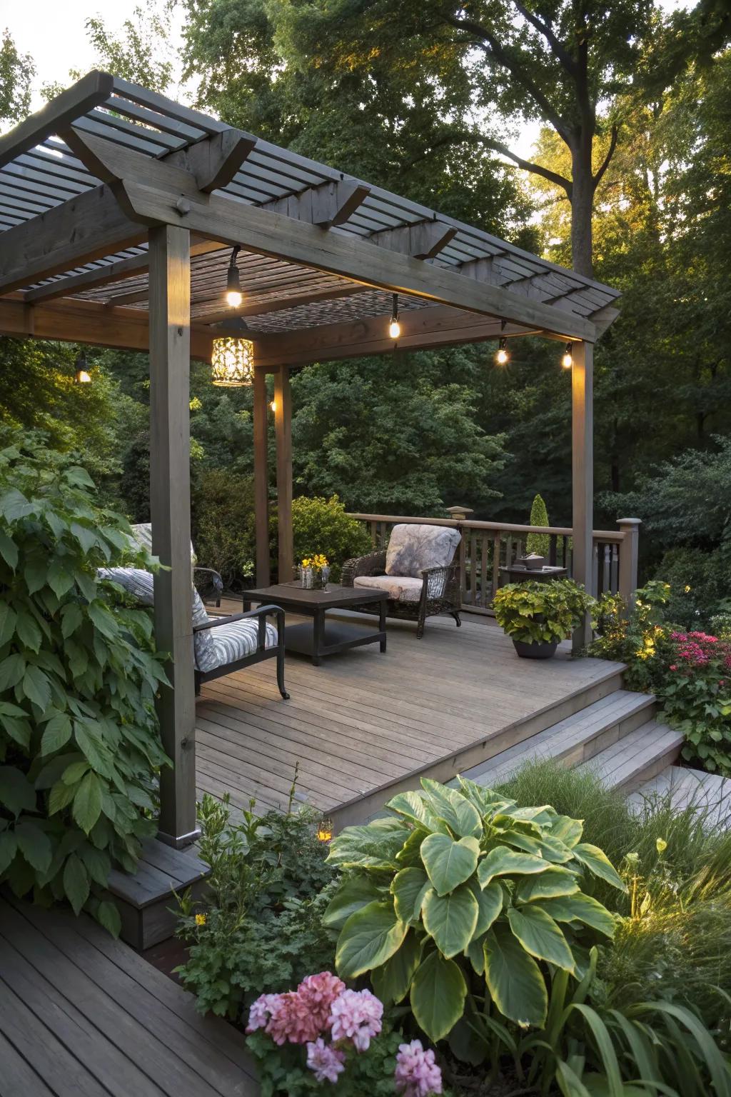 Pergolas add elegance and shade to your outdoor space.