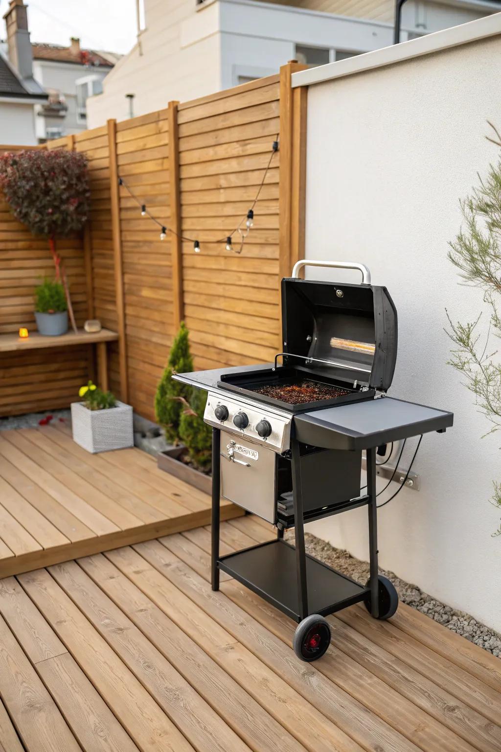 Compact and convenient, portable patio grills fit any space.