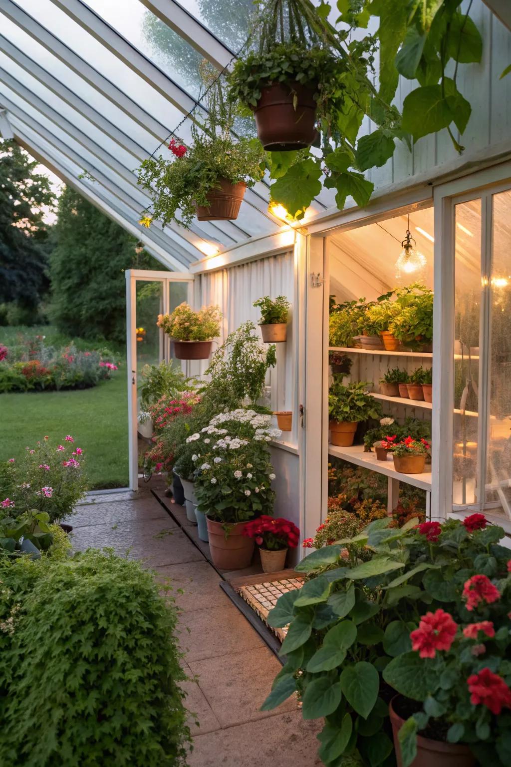 A greenhouse lets your gardening passion flourish year-round.