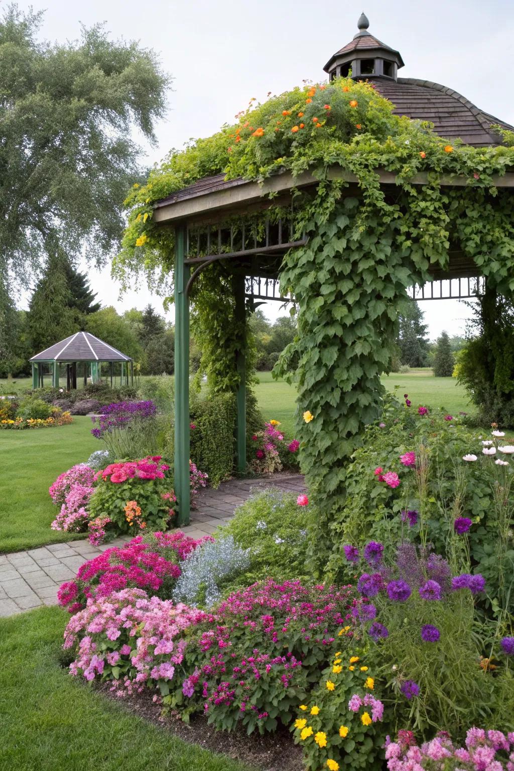 Blend your gazebo with nature's beauty.
