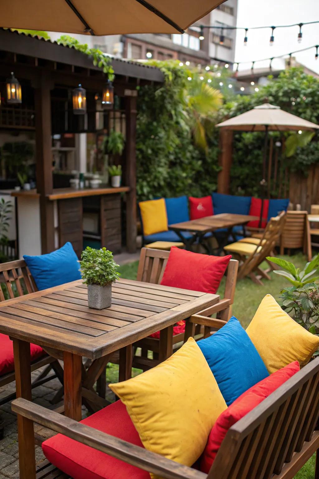 Comfortable seating invites guests to relax and enjoy.