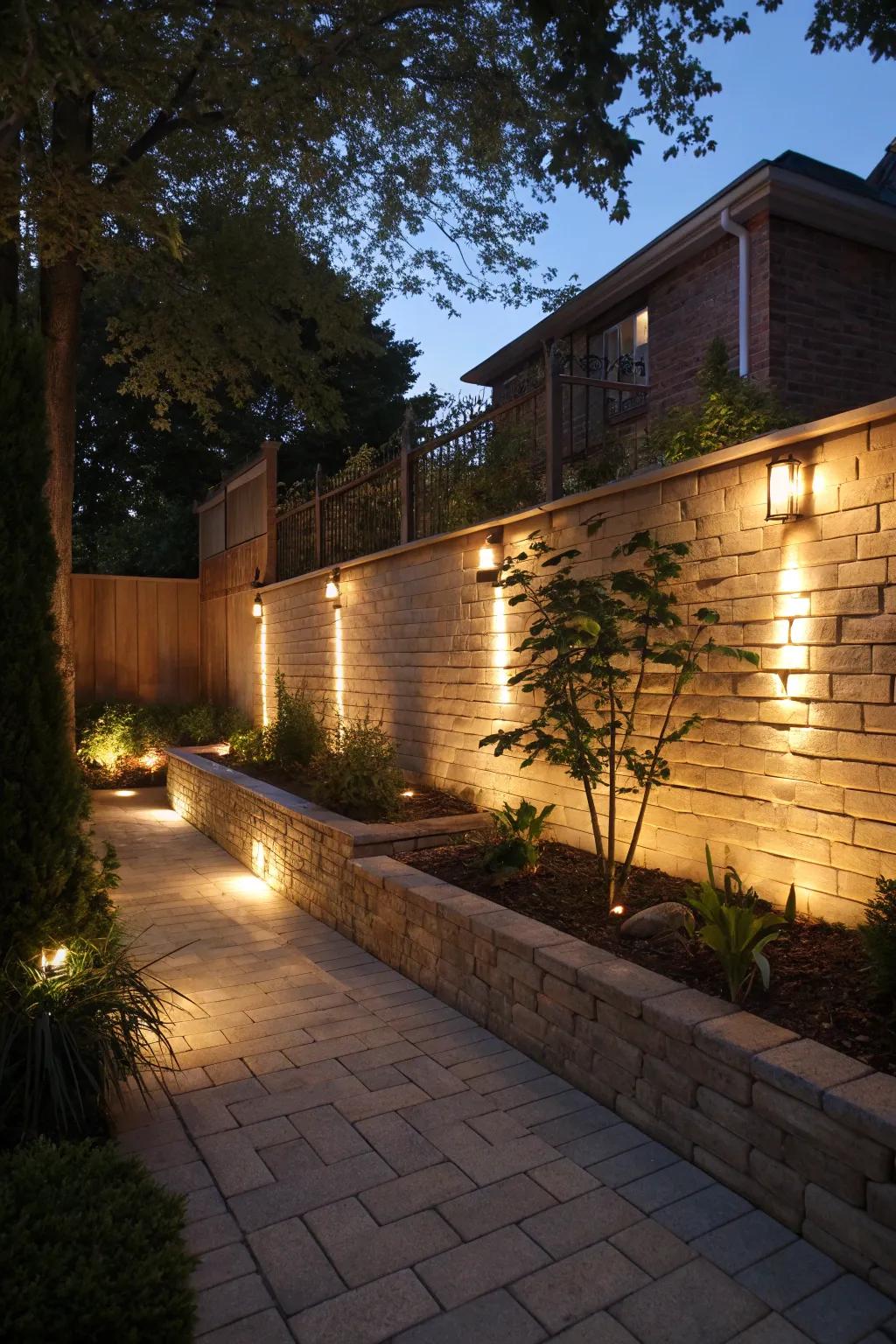 Illuminate your wall for a magical evening.
