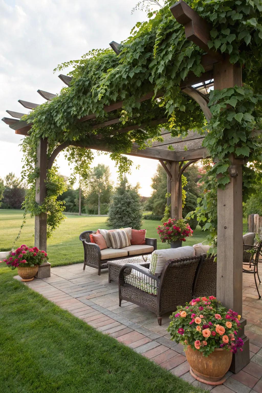 Pergolas add structure and style to any backyard.
