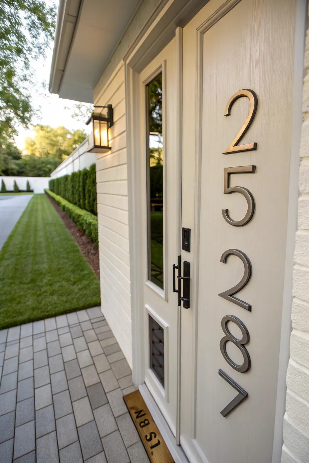 House numbers are an easy way to modernize your home's look.