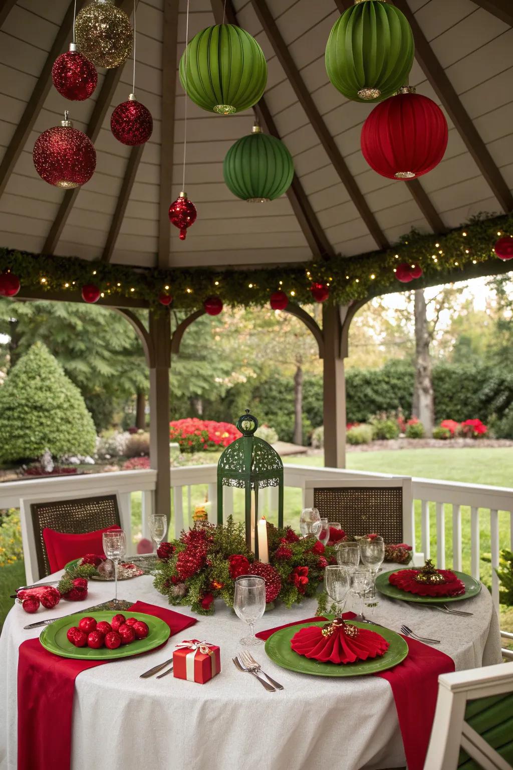 A festive table setting invites joyful gatherings.