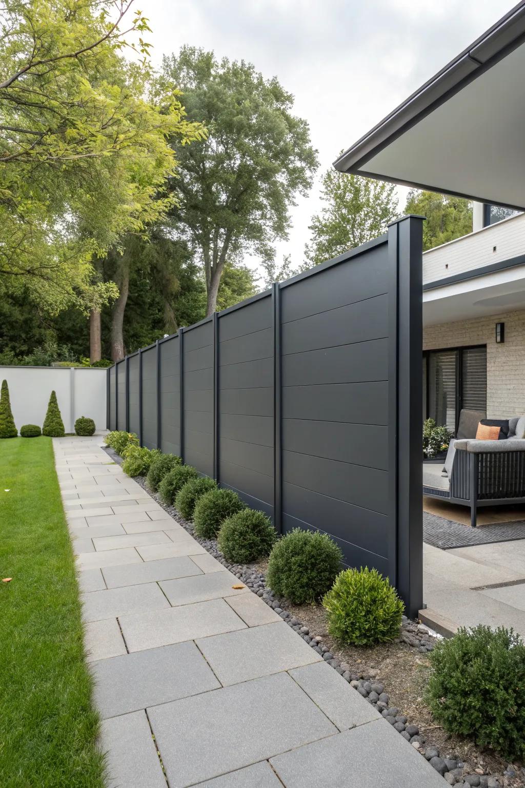 Composite panels provide a modern, low-maintenance option.