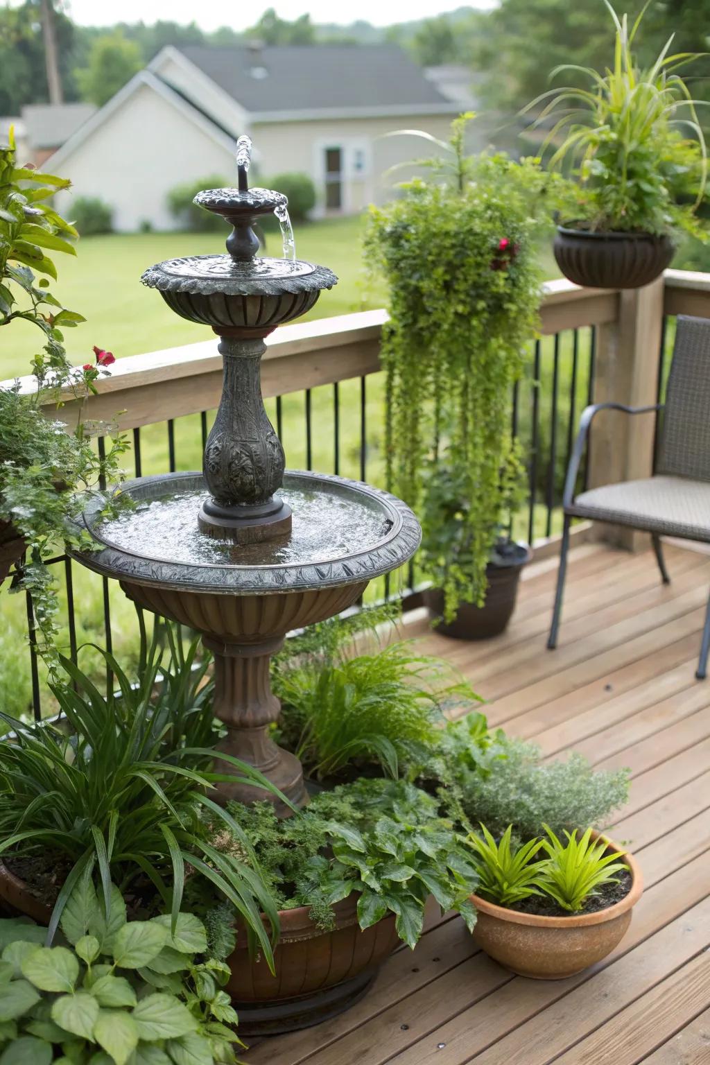 Water features bring serenity to your outdoor space.