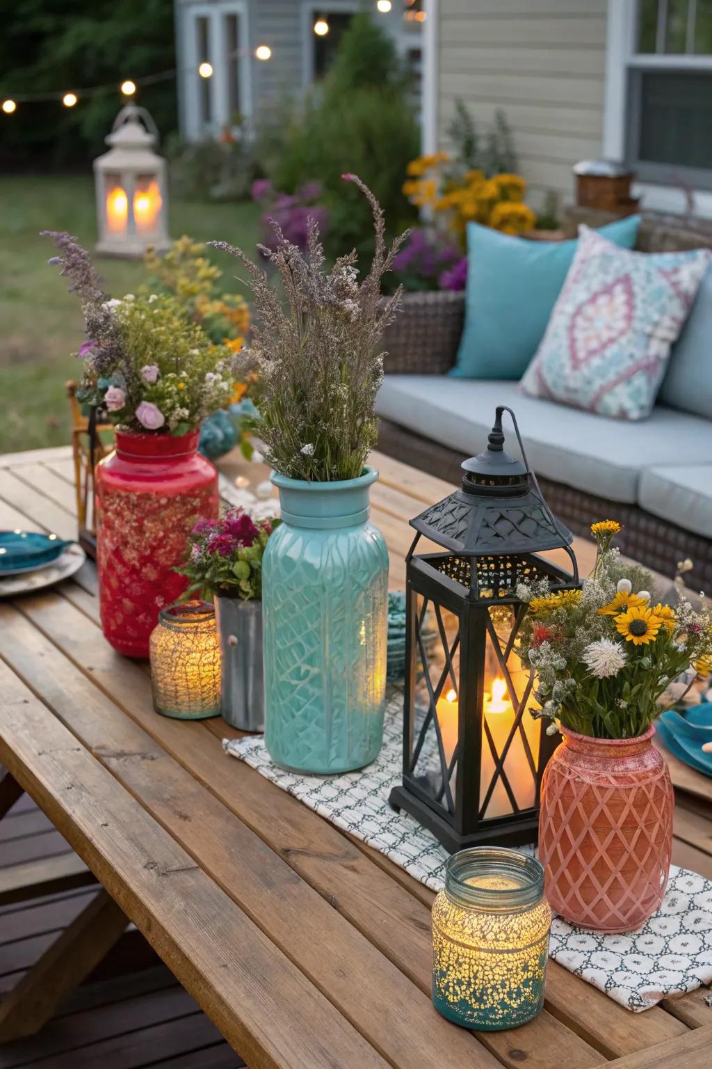 Find unique treasures for your deck at thrift stores.