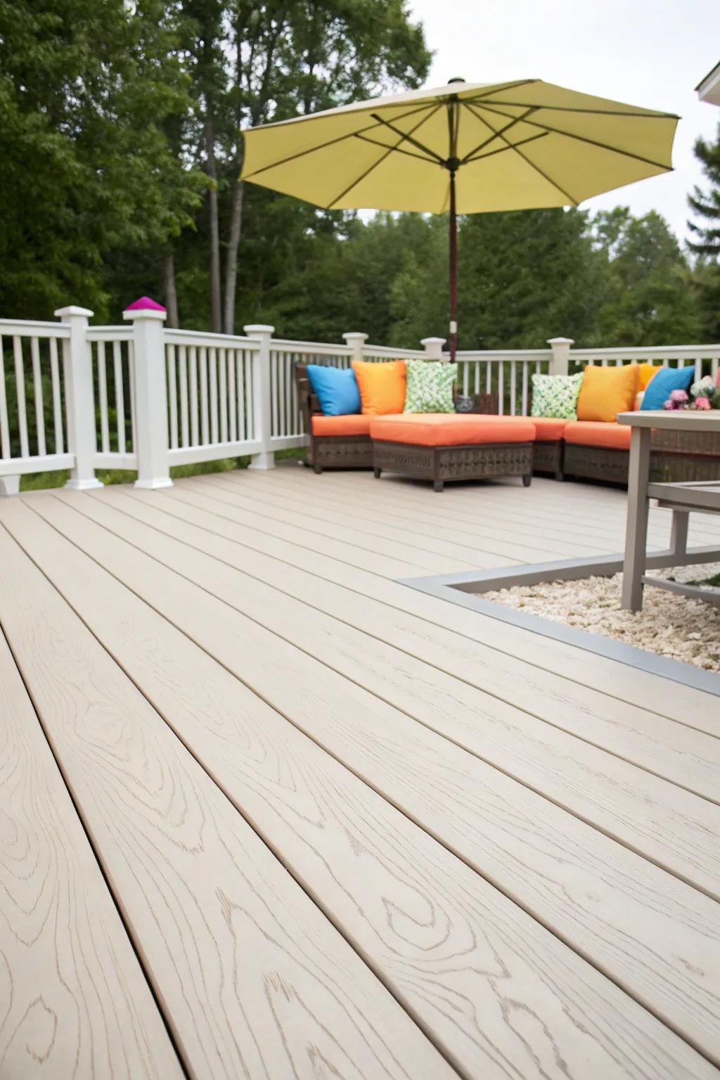 PVC decking offers a durable and worry-free solution.