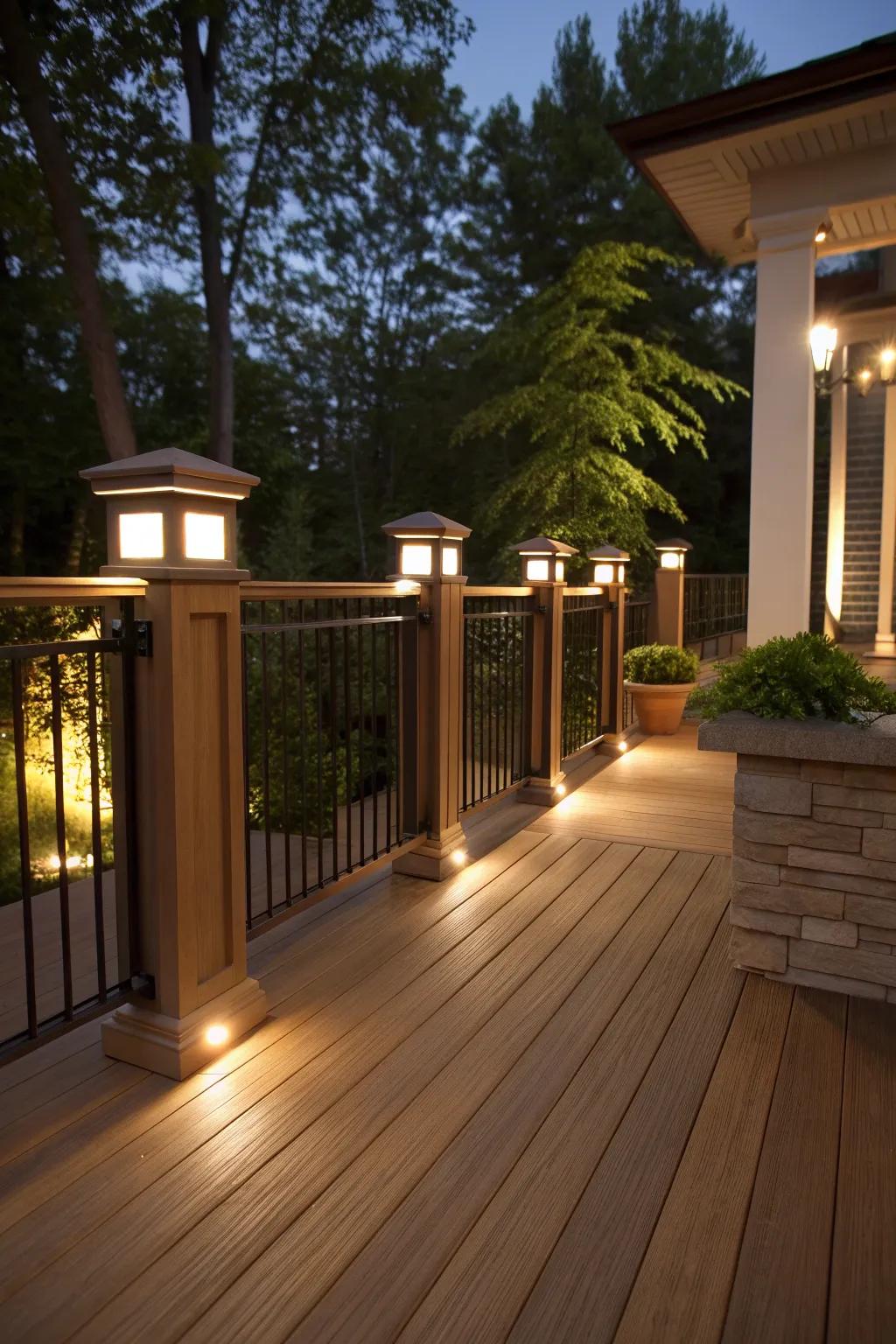 Recessed lighting is ideal for a subtle yet stylish ambiance.