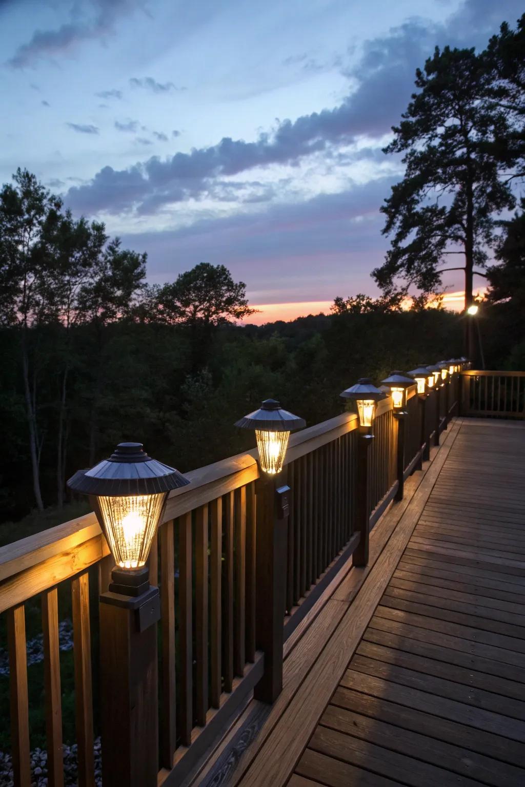 Solar lights offer an eco-friendly lighting solution.