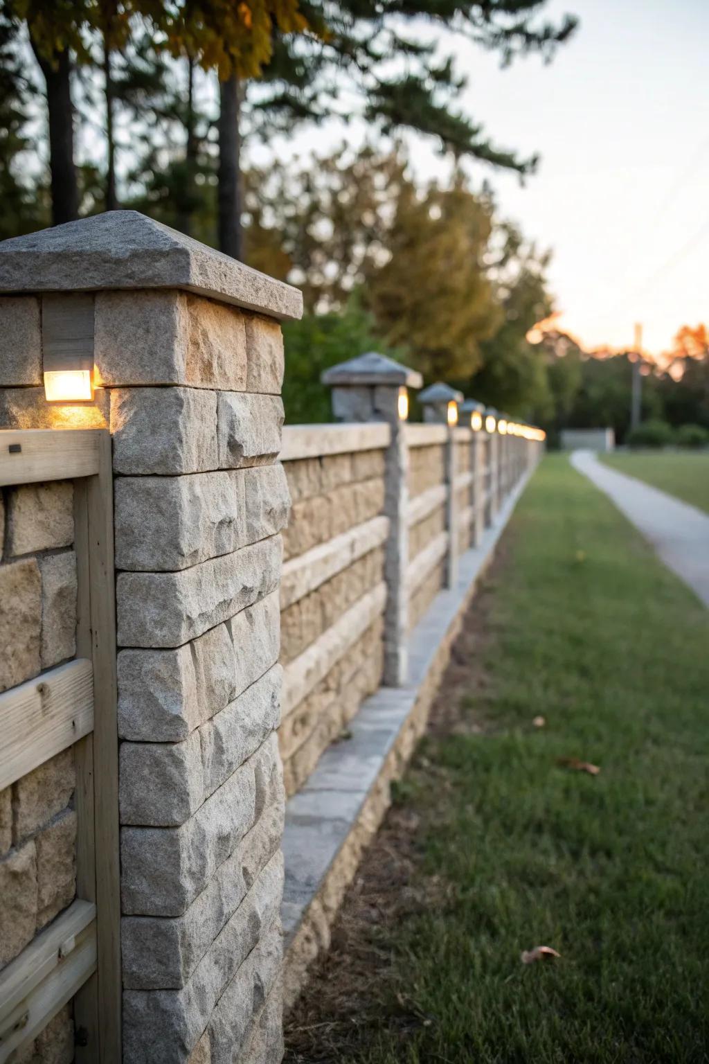 Create a seamless blend with nature using stone finishes.