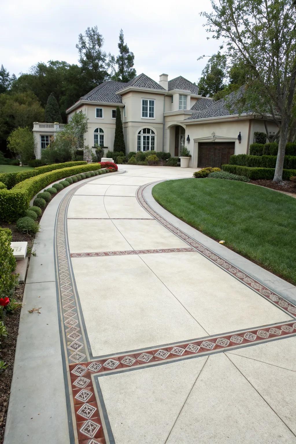 Decorative borders provide a polished and finished look.