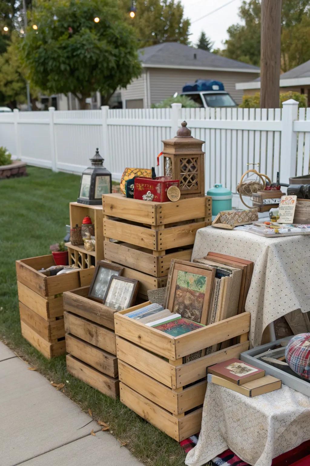 18 Creative Yard Sale Display Set Up Ideas Garden eco