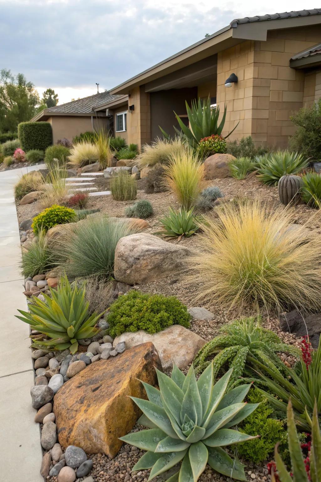 A xeriscape combines beauty with sustainability and ease.