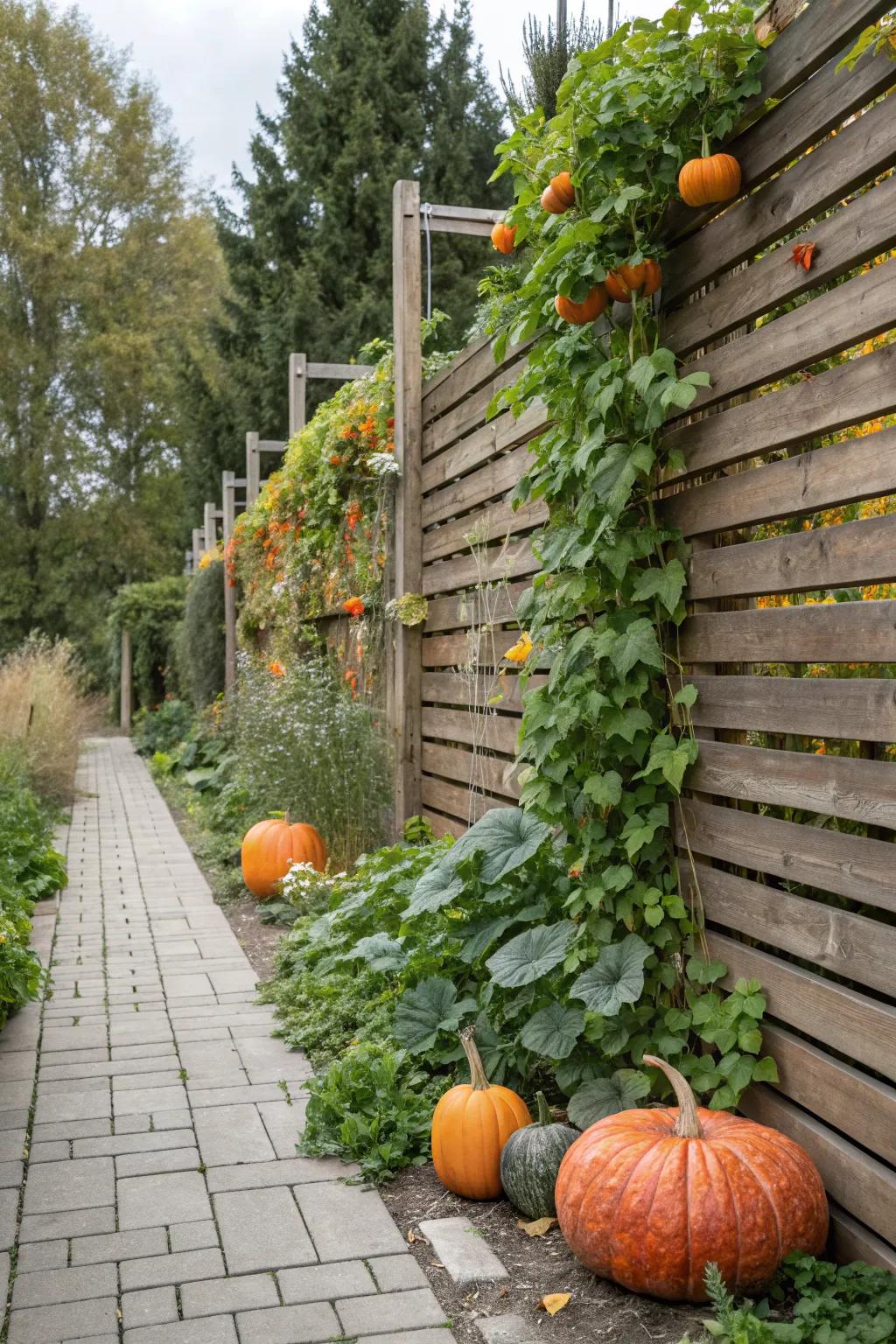 Transform a bare wall into a vibrant display with a living wall trellis.