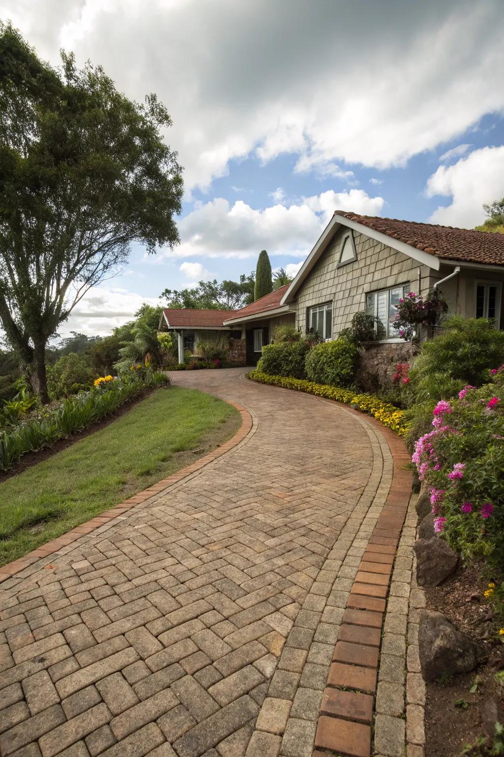 Recycled materials offer sustainable and stylish border solutions.