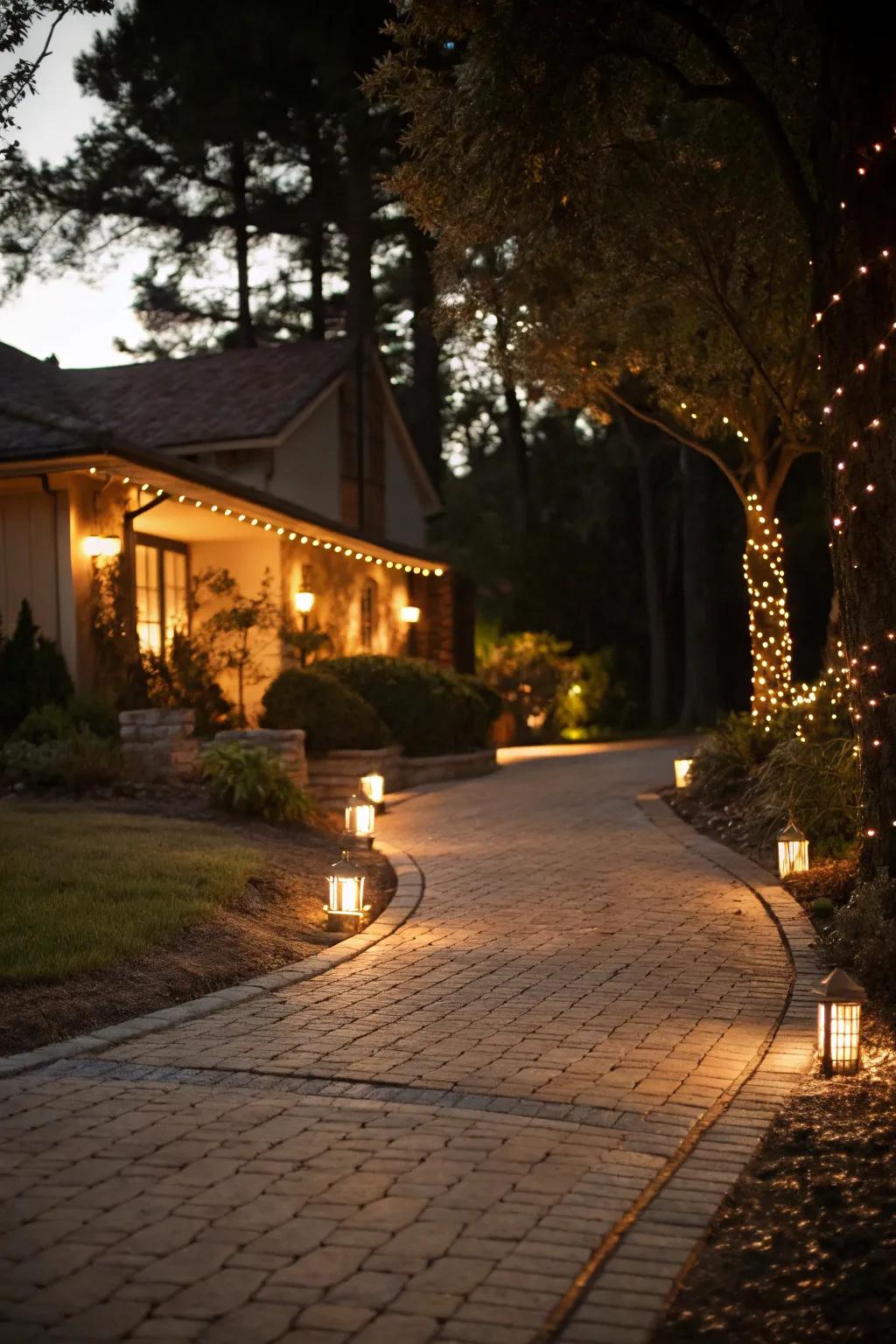 Warm lighting creates a welcoming environment.